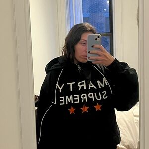 Black Marty Supreme Hoodie (OFFICIAL)